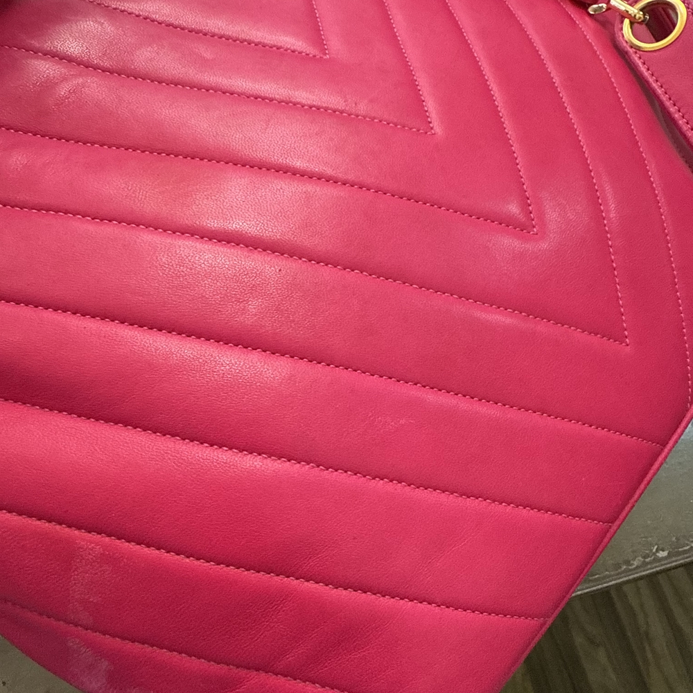 CHANEL Pink Chevron Shoulder Bag - Picture 5 of 15